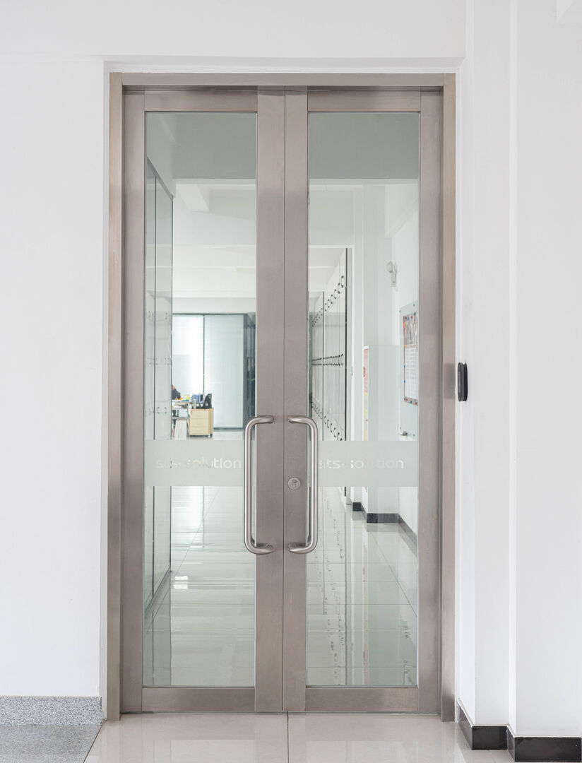 Stainless Steel Glass Fire Door