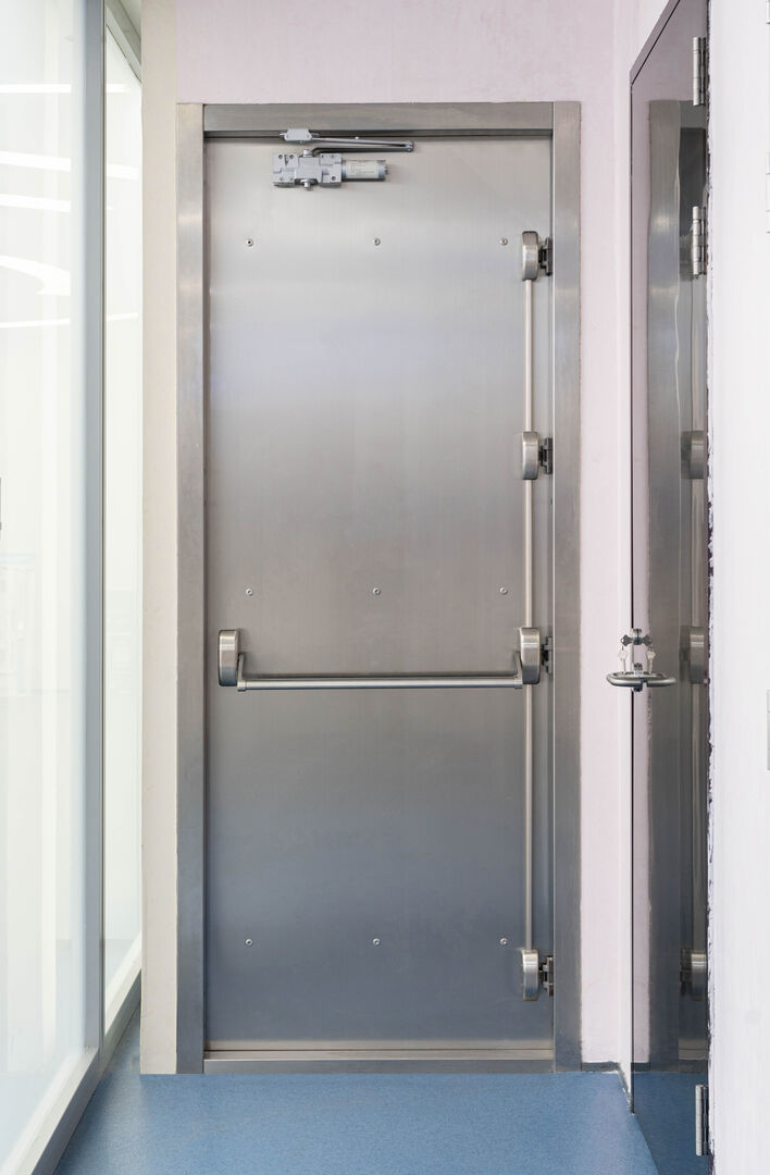Wind-Resistant Fire Door